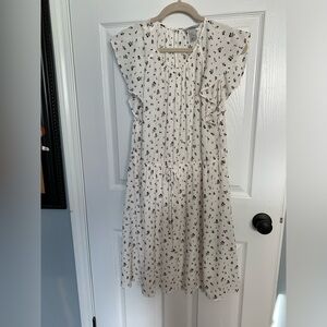 H&M black and white summer dress, size 10